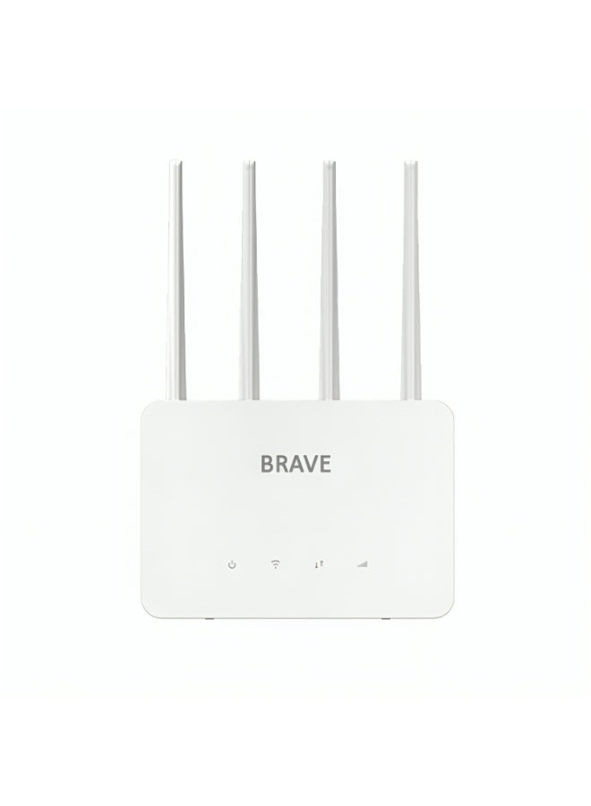 بريف محطة BRAVE T30 LTE CAT4 المنزلية مزودة ببطارية سعة 2500 مللي أمبير، وتتميز بسهولة الإعداد، وتدعم الاتصال بما يصل إلى 16 مستخدمًا بسرعة تصل إلى 150 ميجابت في الثانية عبر شبكة الجيل الرابع LTE. - Image 1